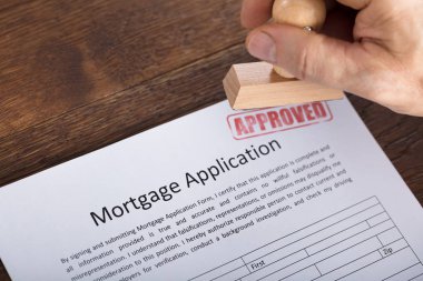 Mortgage başvuru formu damgası