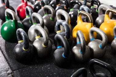 Kettle Bells In Gym clipart
