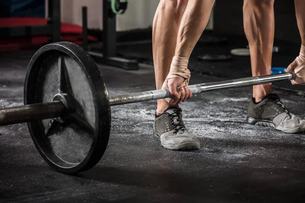 Male Athlete Doing Exercise — Stock Photo, Image