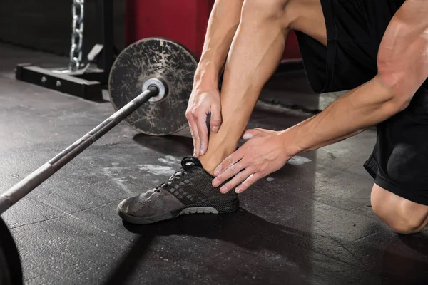 Man Having Ankle Pain — Stock Photo, Image