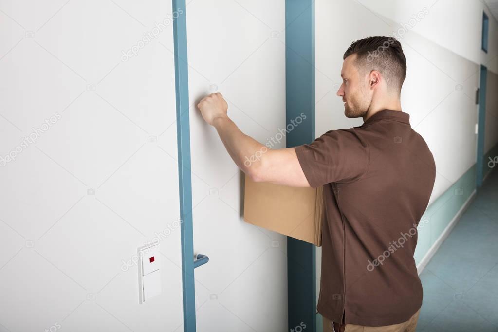 Delivery Man Knocking Door