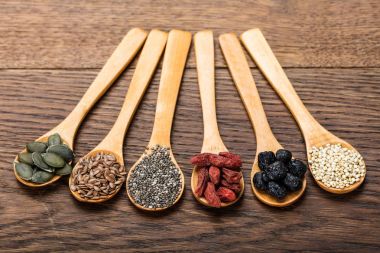 Kabak çekirdeği, Flaxseeds, Chia tohum 