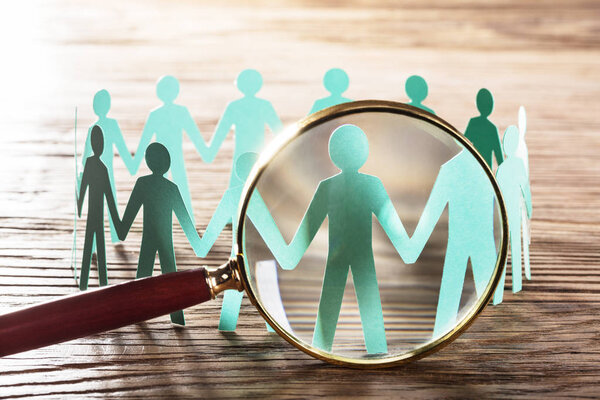 Paper Cut Human Figures
