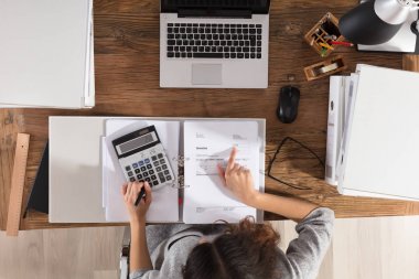 iş kadını hesaplamak fatura 