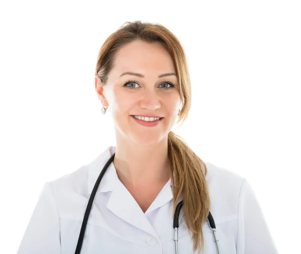 Boldog női orvos — Stock Fotó