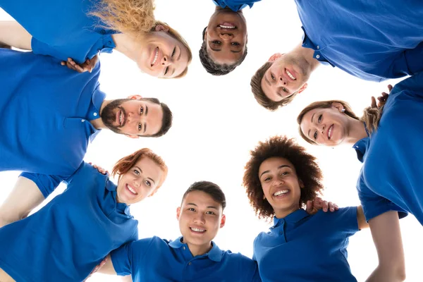 Happy Multiracial Janitors — Stock Photo, Image