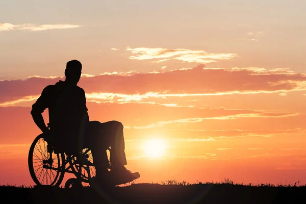 Person Sitting On Wheelchair — Stock Photo, Image