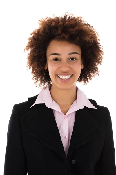 Retrato de mulher de negócios feliz — Fotografia de Stock