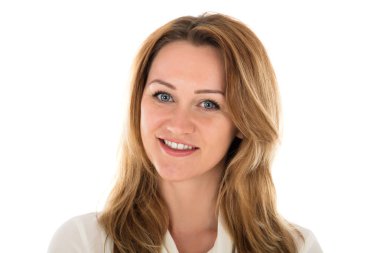 Mutlu iş kadınının portresi