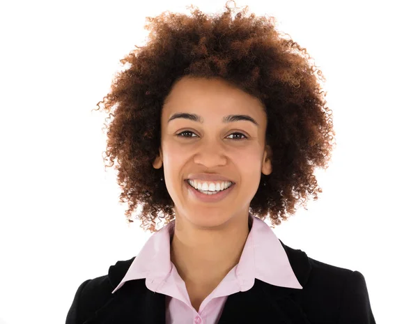 Portret szczęśliwej bizneswoman — Zdjęcie stockowe