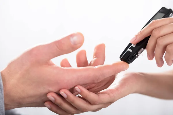 Doctor Holding Scanning Pen — Stock Photo, Image