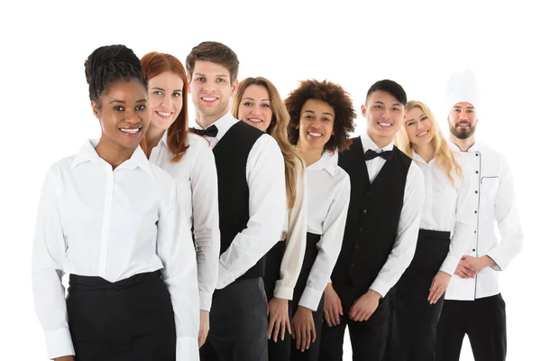 Confident Restaurant Staff — Stock Photo, Image