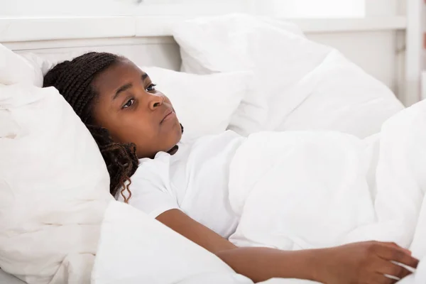 Girl Having Sleeplessness Night — Stock Photo, Image