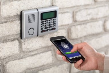 Kişi el Holding Smartphone 