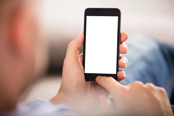 Hand Holding Cell Phone — Stock Photo, Image