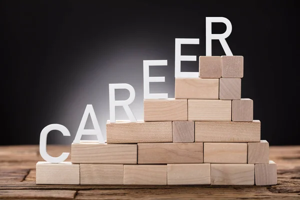 Career Text On Stairs — Stock Photo, Image