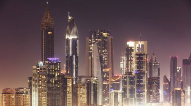 Dubai manzarası, gece