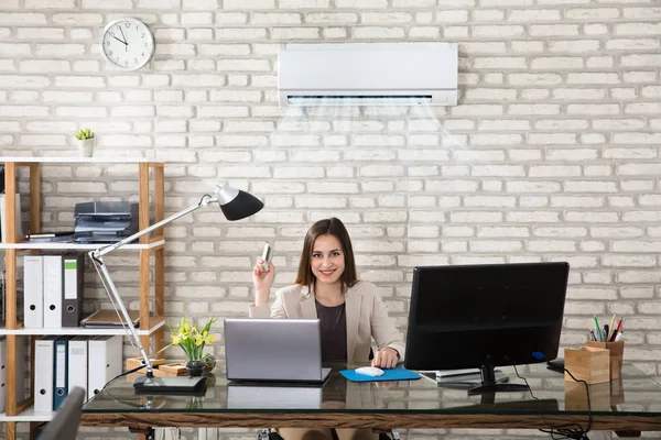 Businesswoman Working In Office — Stock Photo, Image