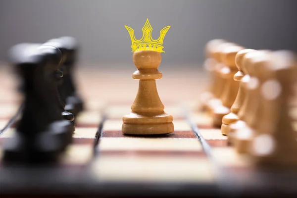 Pawn With King Crown