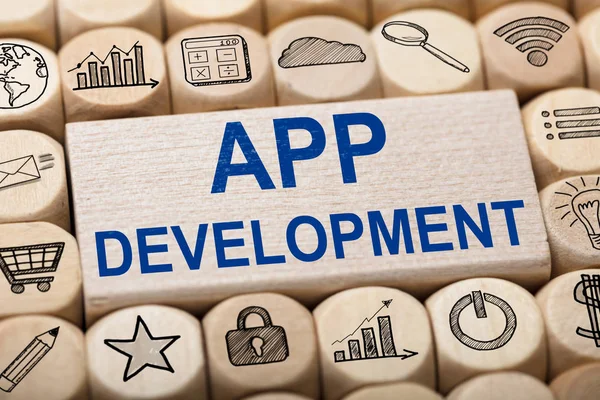 App Development Text — Stock Photo, Image