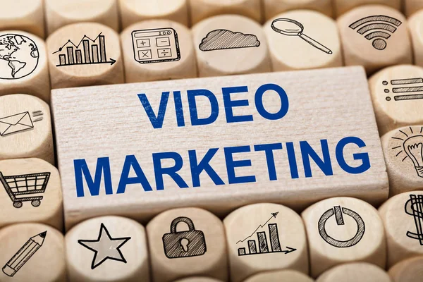 Videó Marketing text — Stock Fotó