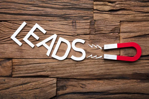 Leads Letter Blocks — Stock Photo, Image