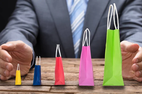 Cubrir varias bolsas de compras — Foto de Stock