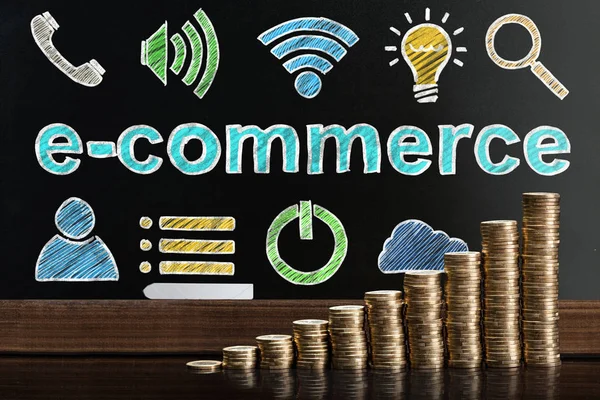 Koncepcja zakupy Online e-commerce — Zdjęcie stockowe