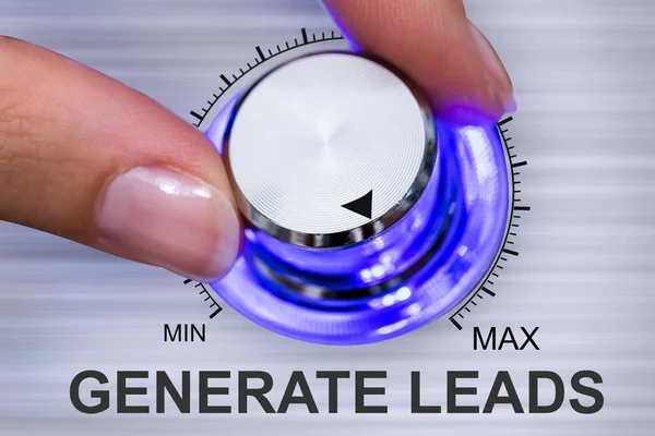 Person Turning Generate Leads — Stock Photo, Image