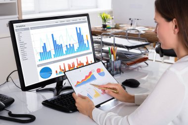 İş kadını kontrol grafiği 