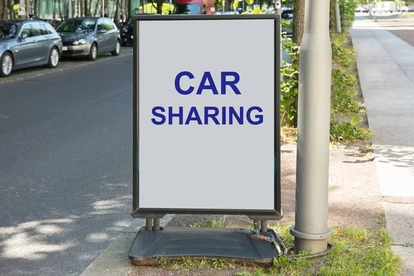 Segno di car sharing — Foto Stock