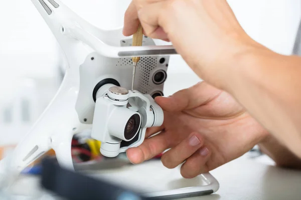 Hand Repairing Action Camera — Stock Photo, Image