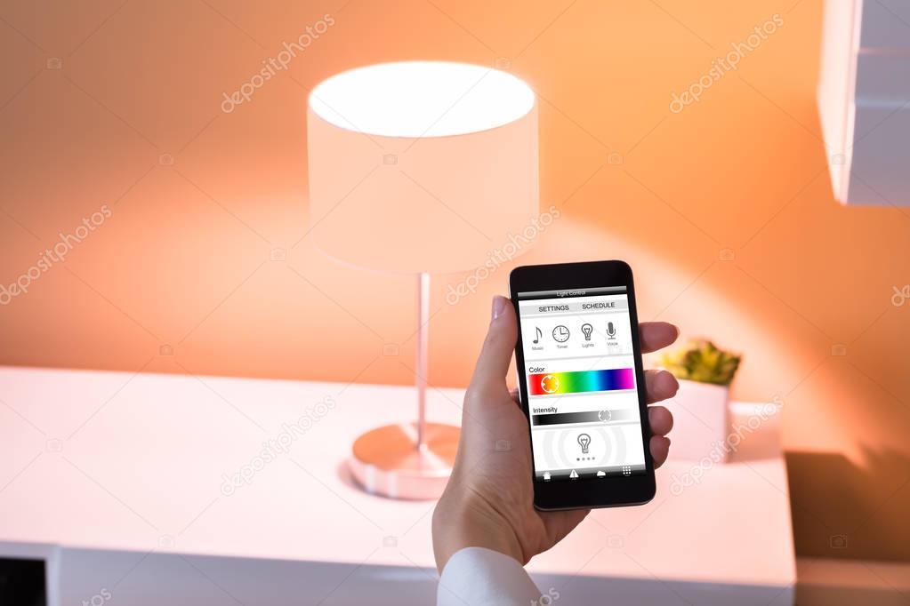Controlling Light With App 