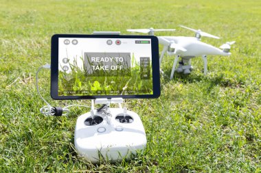 Denetleyicisi ve park quadrocopter