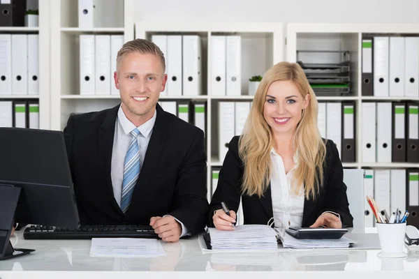 Twee Accountants werken In Office — Stockfoto