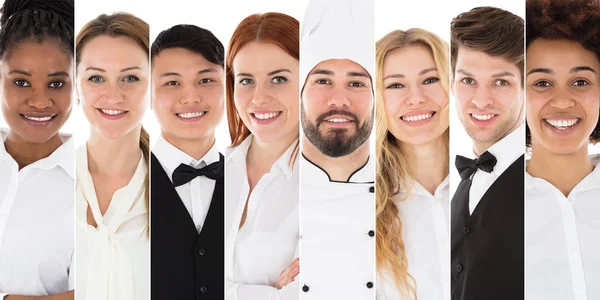 Jeunes employés du restaurant — Photo