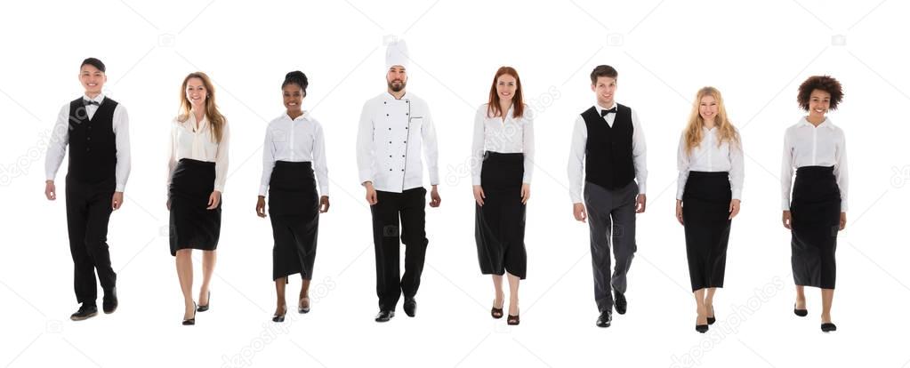Team Of Restaurant Staffs