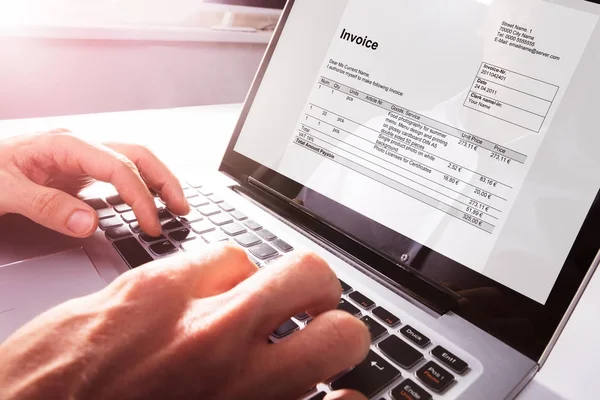 Businessman Working On Laptop — Stock Photo, Image