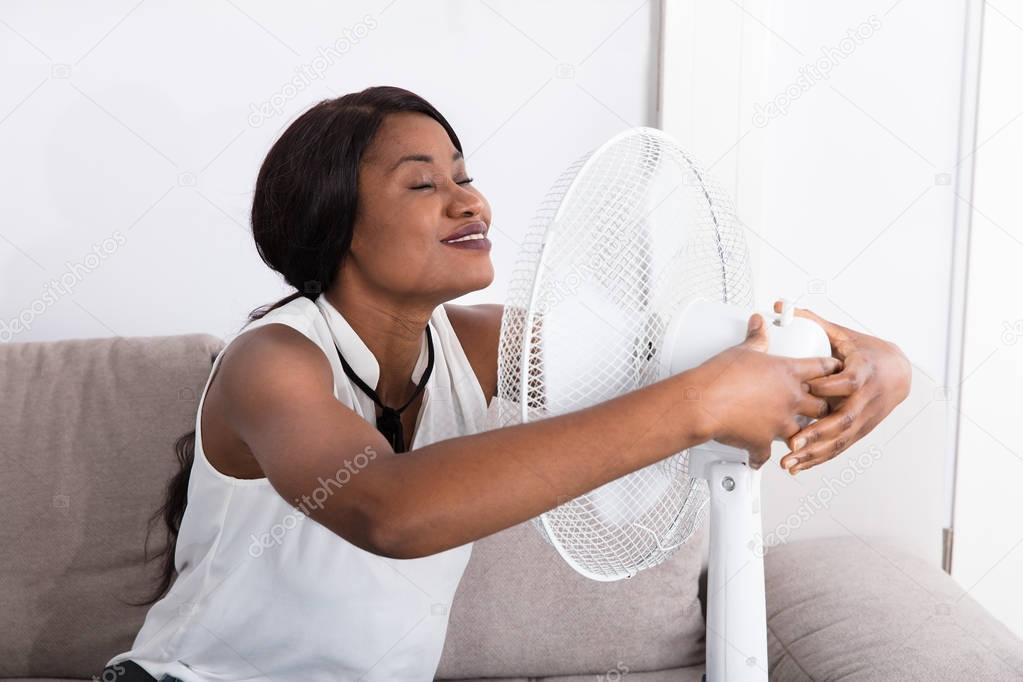 Woman Enjoying Breeze 