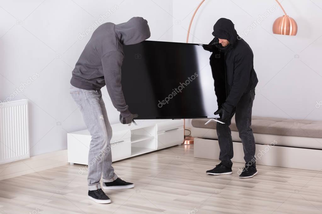 Robbers Stealing Television 
