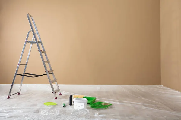 Painted Room With Ladder