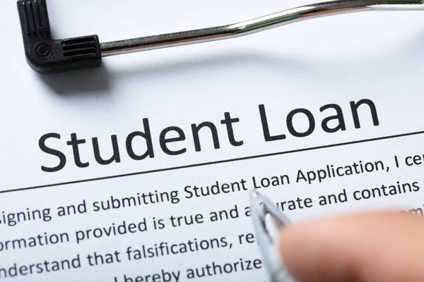 Student Loan Form — Stock Photo, Image