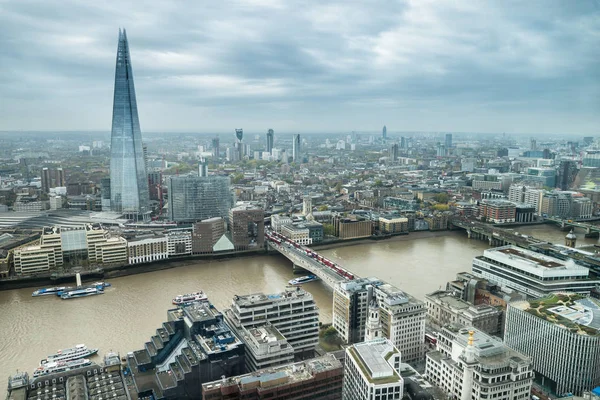 Blick Auf Die Skyline Londons Und Die Themse — Stockfoto