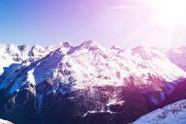 Vue Panoramique Station Ski Soelden Dans Les Alpes Oetztal Tyrol — Photo