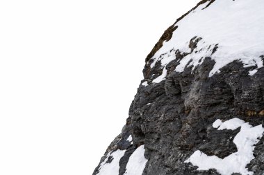 Laax 'taki Karlı Dağların Yakın Çekimi