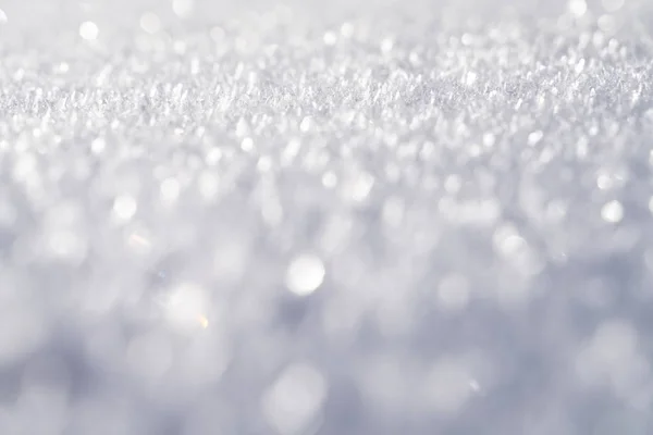 Fresh White Fine Snow Background Detail Texture — 스톡 사진