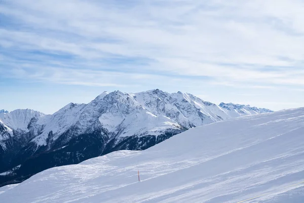 Winter Landscape Ski Resort Soelden Oetztal Alps Tirol Austria — Stock Photo, Image