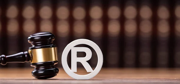 Close Judge Mallet Trademark Copyright Symbol — Stock Photo, Image
