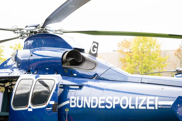 Detail Shot Federal Police Bundespolizei Helicopter — Stock Photo, Image