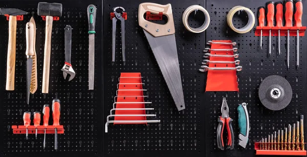 Toolkit Tools Metal Board Garage — Stock Photo, Image